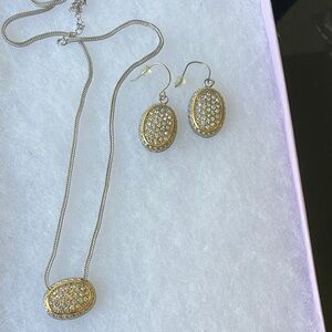 Elegant Gold and Silver Tone Jewelry Set